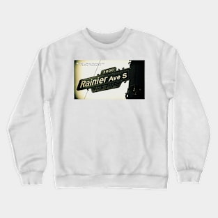 Rainier Avenue South, Seattle, Washington by Mistah Wilson Crewneck Sweatshirt